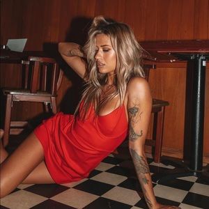 Red Corset Cocktail Dress